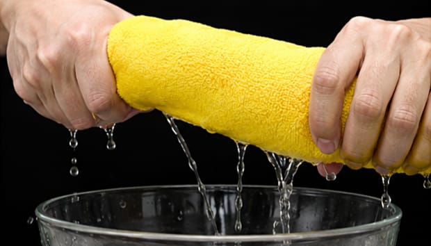 Microfiber Cleaning Cloth Towel 40x40cm 800GSM Dual Side Gray Yellow Fabric for Car Bike Kitchen Home Use Ultra Absorbent Quick Dry Soft Lint Free Reusable Washable Polishing Detailing Duster Wiping Rag