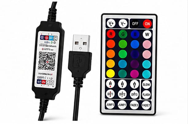 RGB Ambient Light Strip USB 5V LED 5050 Music Sync Flexible Tape Smart Home Lights Remote APP Control for Room TV DIY Decoration.