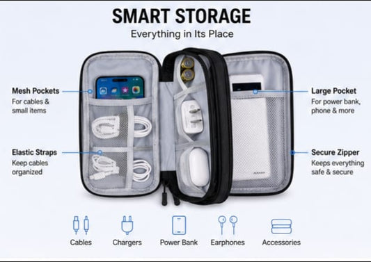 GHAZI BAGS 3 Pieces Packing Cubes Set Travel Luggage Organizer Bag