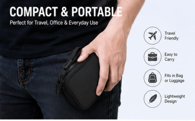 GHAZI BAGS 3 Pieces Packing Cubes Set Travel Luggage Organizer Bag