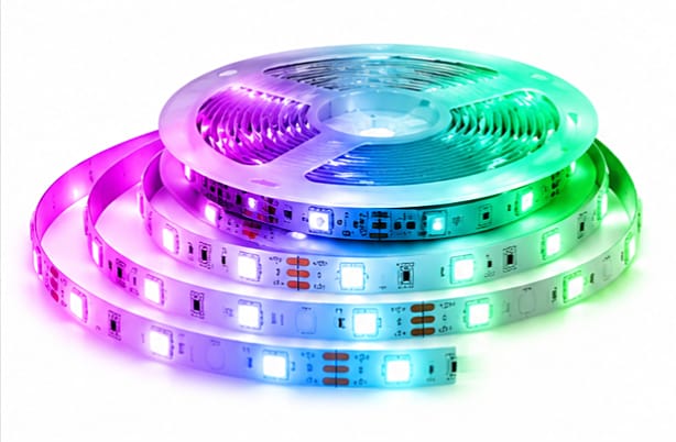 RGB Ambient Light Strip USB 5V LED 5050 Music Sync Flexible Tape Smart Home Lights Remote APP Control for Room TV DIY Decoration.