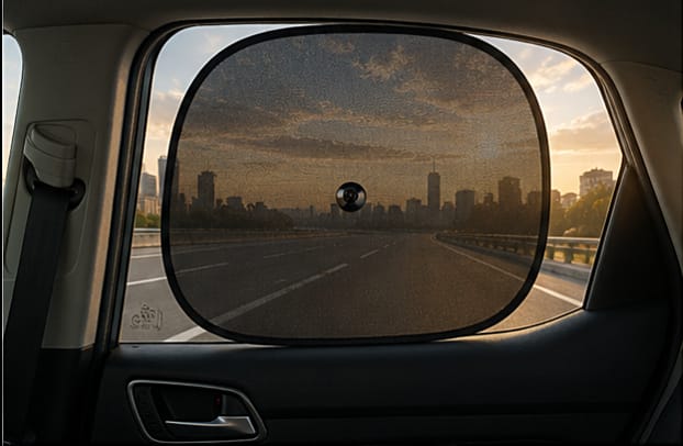 2 Pack Car Sunshade Covers Universal Folding Windscreen Visor Reflector Windshield Sun Shade Protector for Auto Windows