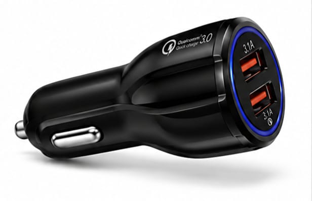 Dual USB Fast Car Charger Adapter Qualcomm 3.0 2-Port/3-Port 18W to 35W Charging Plug