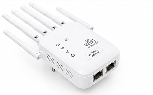 Wireless Fastest WiFi Extender 6Antennas 1200/300Mbps 2.4Ghz.