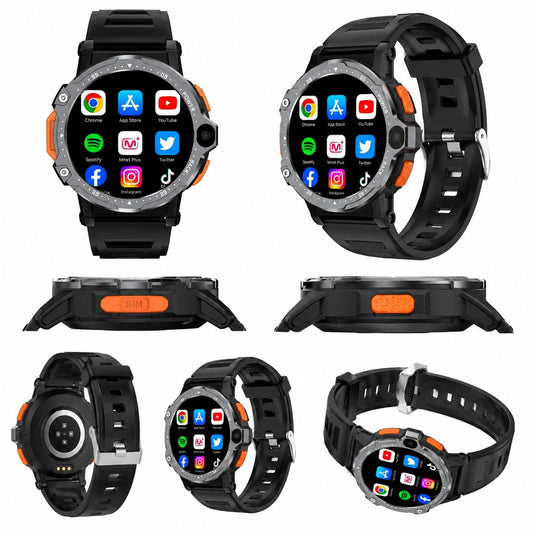 PG999 4G Wifi Smartwatch 1.54 Inch 800mAh Android 8.1 Mobile Phone Smart Watch with 5G Sim HD Dual Camera Video Call.