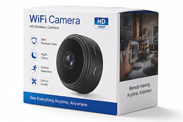 Rechargeable A9 Mini WiFi Magnetic Camera | Wireless HD Security Cam | Smart Home Surveillance Camcorder.