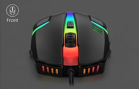 RGB Gaming Mouse with 7 light Wired Mouse For Laptop & Desktop Wired RGB Gaming Mouse USB Interface Optical Mute Mouse.