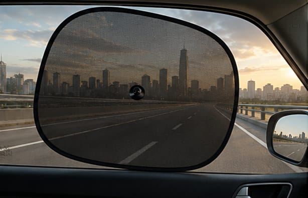 2 Pack Car Sunshade Covers Universal Folding Windscreen Visor Reflector Windshield Sun Shade Protector for Auto Windows