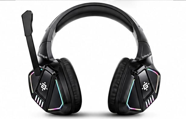 FunBug Pro Gaming Headset with RGB Lights, Noise Cancelling Mic, USB/3.5mm Plug - Comfortable Ear Cushions, On-Headset Audio Control.