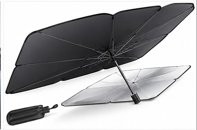 Minichina Premium Quality Foldable Car Sunshade Umbrella.