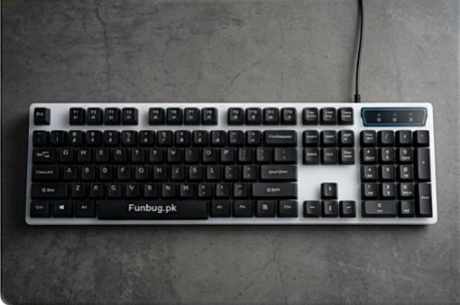 FunBug RGB Gaming Keyboard – Mechanical Feel Keyboard with FN Shortcuts, Waterproof Design, Rainbow Backlight – Gaming Key Board in Pakistan.